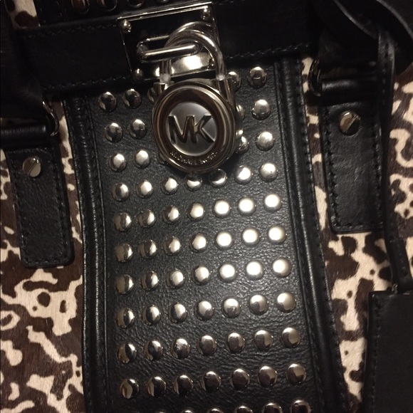 Michael Kors rare leather & cowhide handbag - Picture 8 of 8